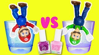 Super Mario Bros Movie DIY Color Changing Nail Polish Crafts for Kids with Mario and Luigi! image