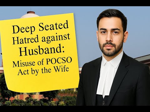 Deep Seated Hatred Against Husband: Misuse of POCSO Act by the Wife #pocsoact #misuseofpocsoact
