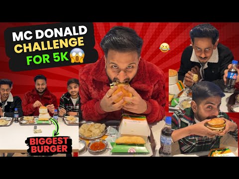 McDonald's Food Competition For 5 Thousand Rs 😱💸 #foodchallenge #foodcompetition #sahilkhannt