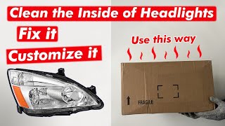 Genius Idea! to Clean, fix ,restore, customize Your Headlights