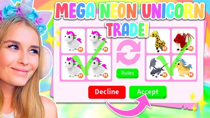 TRADING MEGA UNICRON IN 2023 🦄😍 IN ADOPT ME! ROBLOX 