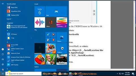 Fix TWINUI error in Windows 10