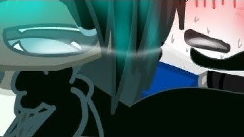 Kiss mustache✨💖💕🎊🎉💒||Gacha club||Undertale Au||Sans Au💙✨🎊🎉💕💖||✨🖤Nightmare x Killer💚✨