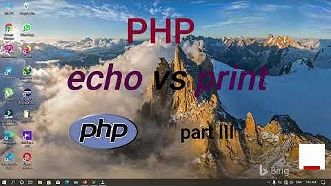 PHP Tutorials part 3 | echo vs print | #sinhala