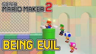 Being An Evil Person In Multiplayer VS Mode - Super Mario Maker 2