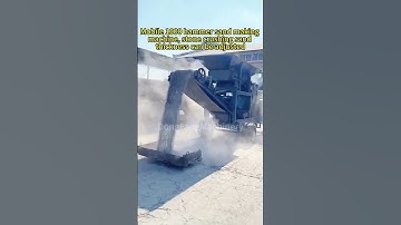 Mobile 1000 #hammer  #sand  making #machine , #stone  #crushing  sand thickness can be adjusted.