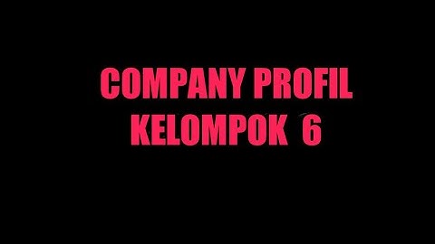 PEMROGRAMAN WEB | COMPANY PROFIL PERUSAHAAN