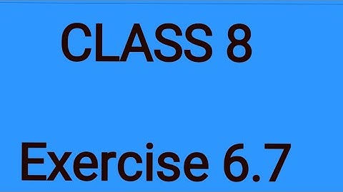 Class 8 Mathematics| Exercise 6.7| ‎@Learnwithaqeel  #learnmathwithaqeel