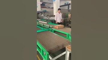 Box direction changing conveyor carton orientation conveying line testing video