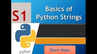 Python Strings - The basics
