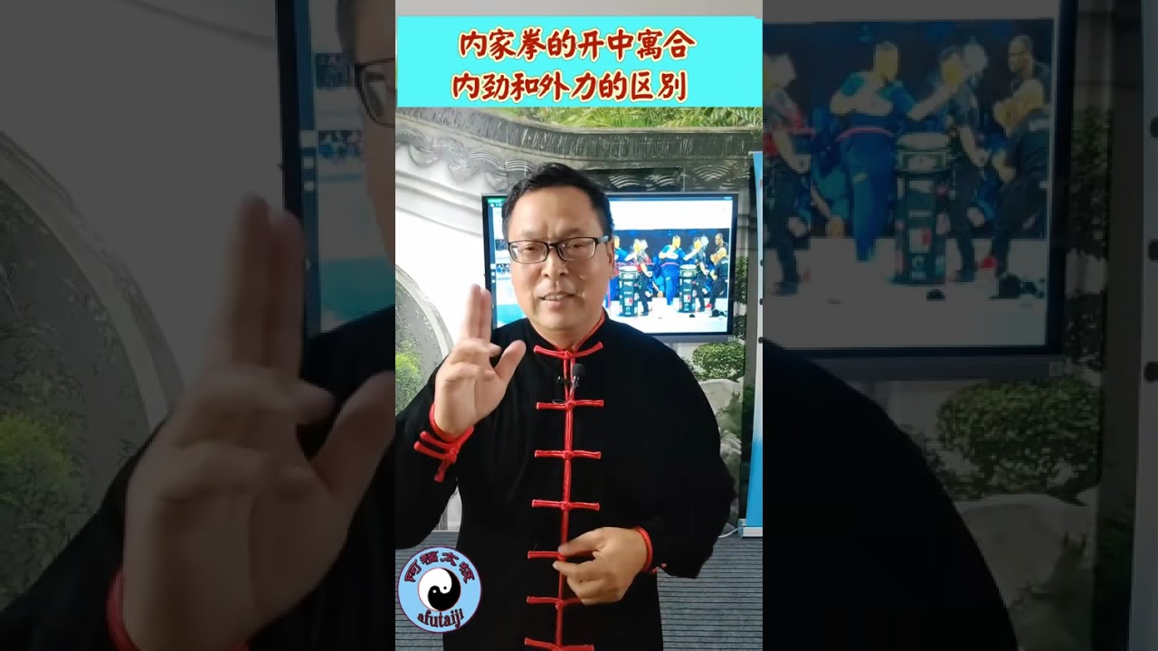 内家拳的开中寓合，内劲和外力的区别，传统武术为什么要练贴身发力？通背拳的合力