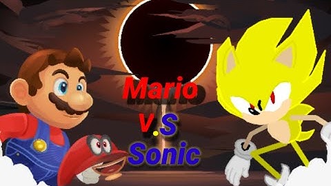 Mario V.S Sonic The Hedgehog [Sticknodes Animation] #Sega #Nintendo #SonicTheHedgehog #Mario