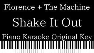 【Piano Karaoke Instrumental】Shake It Out / Florence + The Machine【Original Key】