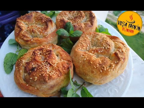 Gül Böreği Nasıl Yapılır? ( Tavuklu- Pirinçli)- Börek Tarifleri