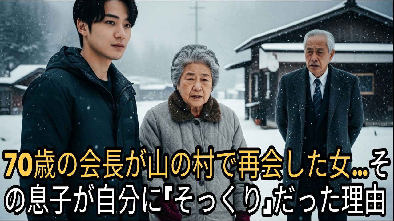 【衝撃】20年前に追い出した元妻が、一人で育てた息子の顔を見て、老会長は震えた