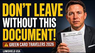 Green Card Holders Traveling in 2026 Don't Leave Without This One Document