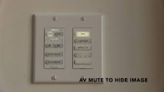 Extron controller in the classroom