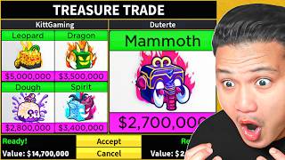Trading Fruits For 50 Hours To Get The Mammoth Fruit In Blox Fruits
