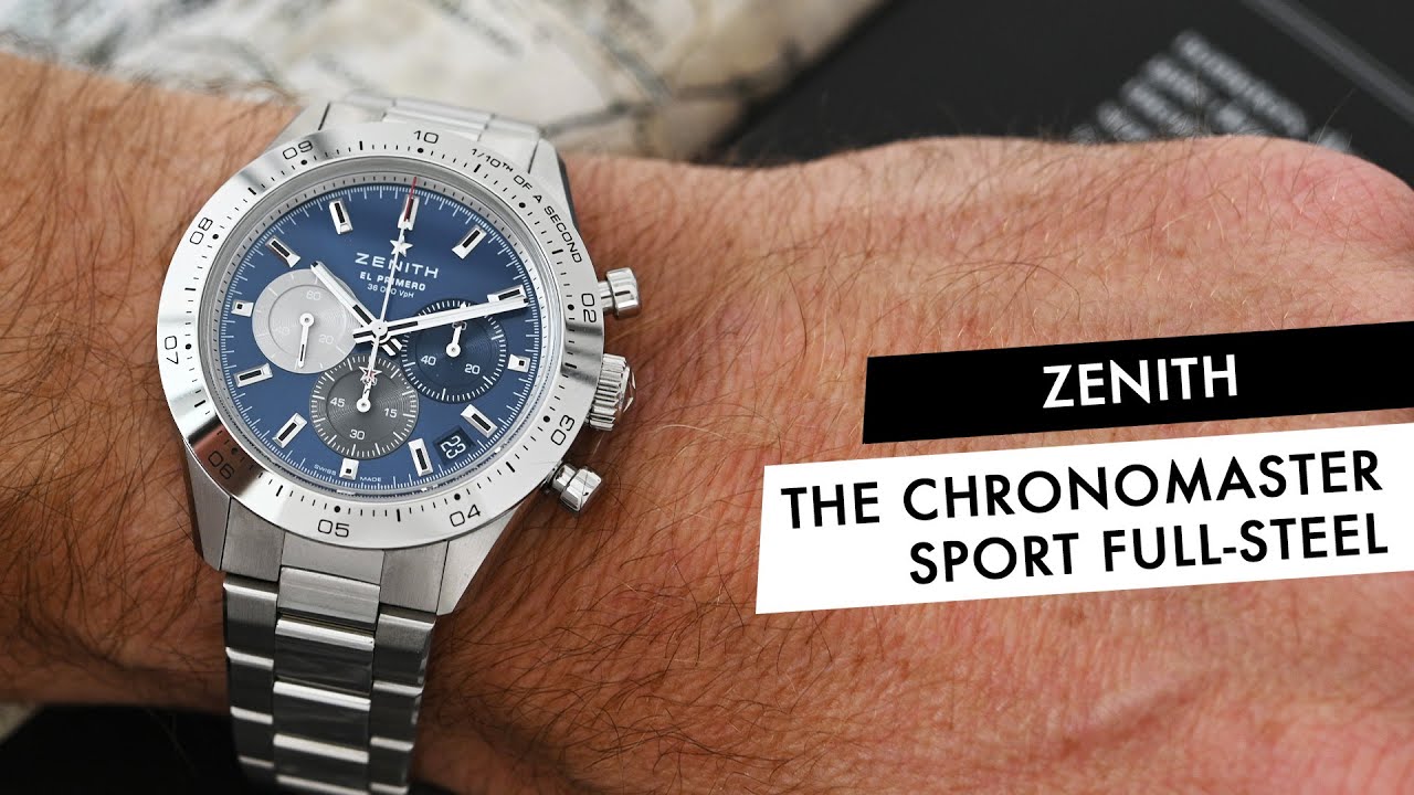 INTRODUCING: The Zenith Chronomaster Sport Now With Polished Steel Bezel &  Metallic Blue Dial 