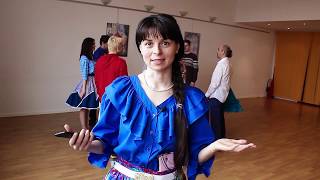 Square dance lessons: basic figures [Circle left, Circle right, Do sa do]