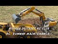 RC 970 1/14 kabolite excavator  working at Mudgee RC Club airfield
