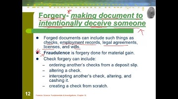 Forensics Documentation Forgery