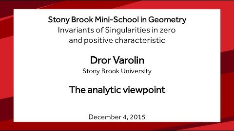 The analytic viewpoint - Dror Varolin