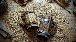 I Made two Wooden Beer Mugs |Epic Medieval Tankard