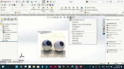 SolidWorks | 3D Modeling | see! How do you work a visual backdrop in SolidWorks?  | SolidWorks
