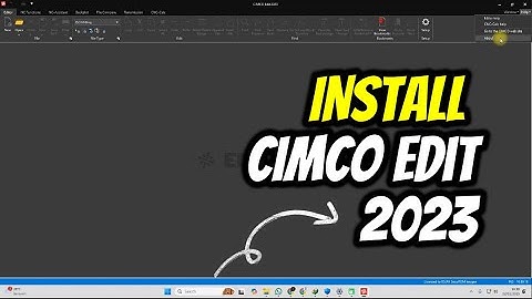Install CIMCO Edit 2023