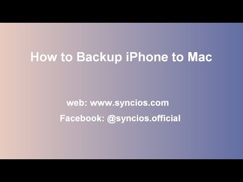 Syncios data transfer for mac is a handy ios & android program which can help you easily backup your iphone to mac. download from: https://www.synci...