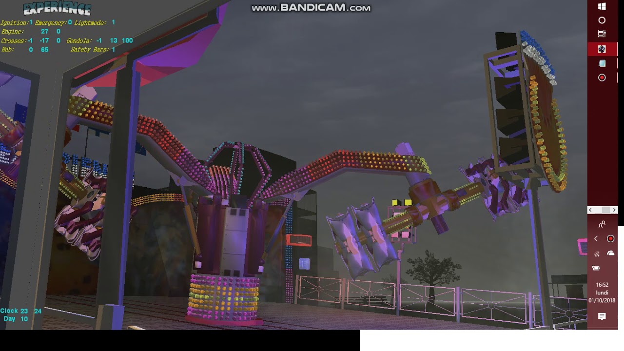 Simulation manège expérience