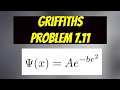 Griffiths Intro to QM 7.11 (3rd edition) solution: ground state energy of H using Ae^(-br^2)