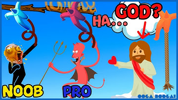 NOOB vs PRO vs HACKER in Swing Loops: Grapple Hook Race