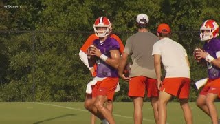 Clemson holds first preseason practice, Swinney details what he wants to see from his team in camp.