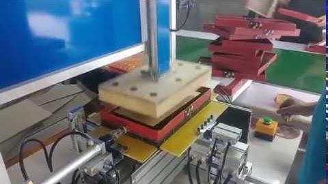 Semi automatic rigid box bubble removing folding equipment