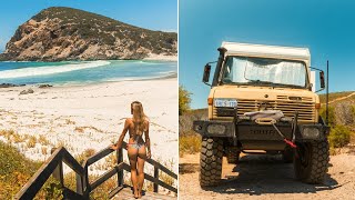 Relying on our 4X4 TRUCK to access EPIC REMOTE BEACH  First days FULLTIME LIVING out of our Unimog