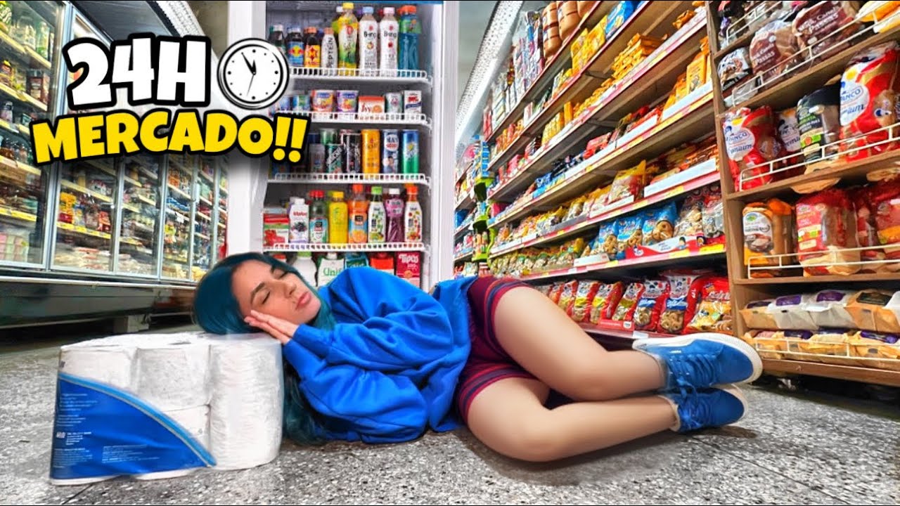 PASSEI A NOITE EM UM SUPERMERCADO!! DE VERDADE!!
