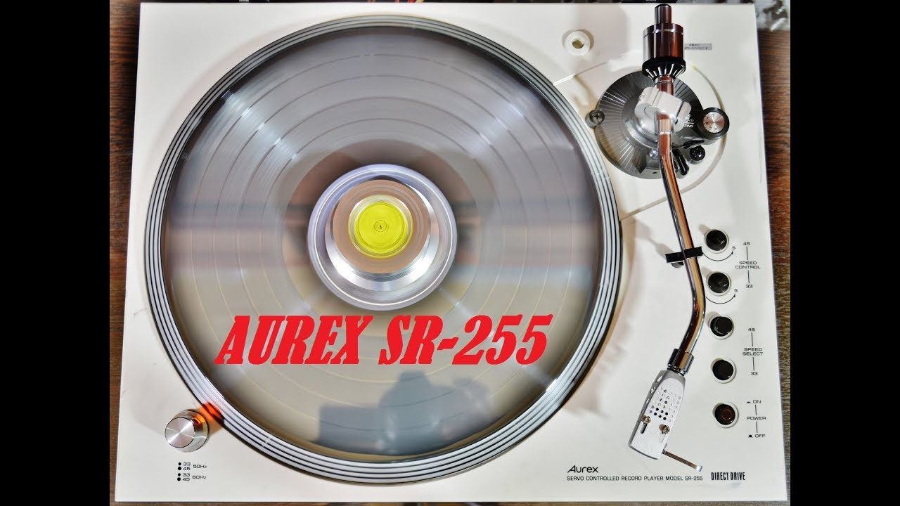 Aurex SR-255 видеообзор с разбором.  Aurex SR-255 record player overview with disassembly.