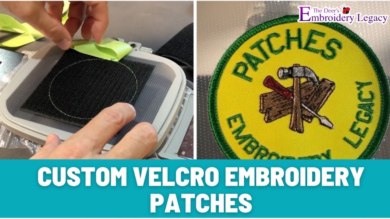 How to Create Custom Embroidery Patches with Velcro - Machine