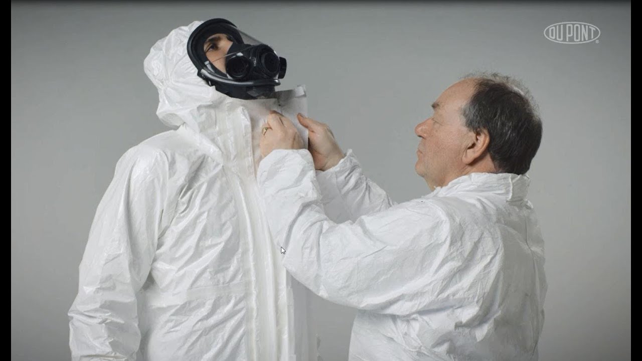 Ponerse et quitarse de forma segura las prendas de protección Tychem® 4000 S