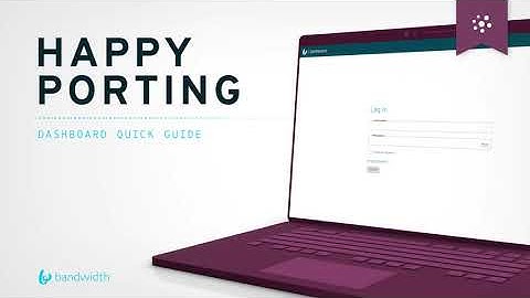 Number Porting in the Bandwidth Dashboard
