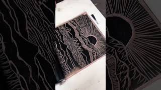 Print Making process #printing #printmaking #blackink #youtubevideo #shorts #artist #art