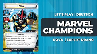 Marvel Champions Nova vs Drang | Expert Playthrough | Let's Play Deutsch
