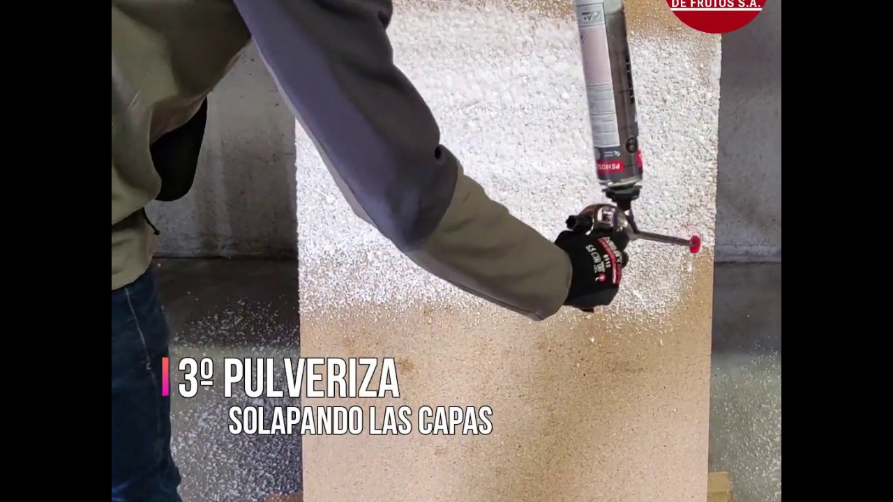 ESPUMA PROYECTABLE EN BOTE PENOSIL EASYSPRAY , AISLAMIENTO EN EL NUEVO  TALLER 