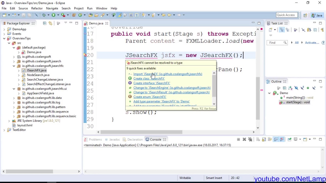 JavaFX [110] - Bibliothek - JSearchFX - YouTube