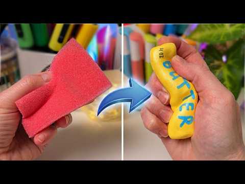 Can a Sponge Become a Butter Squishy? 🧈 Easy DIY Craft