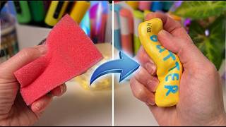 Can a Sponge Become a Butter Squishy? 🧈 Easy DIY Craft screenshot 5