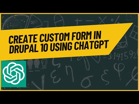 Create custom form in Drupal 10 using ChatGPT | Drupal 10 Tutorial