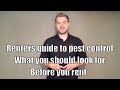 Renters guide to pest control: What you should look for before you rent